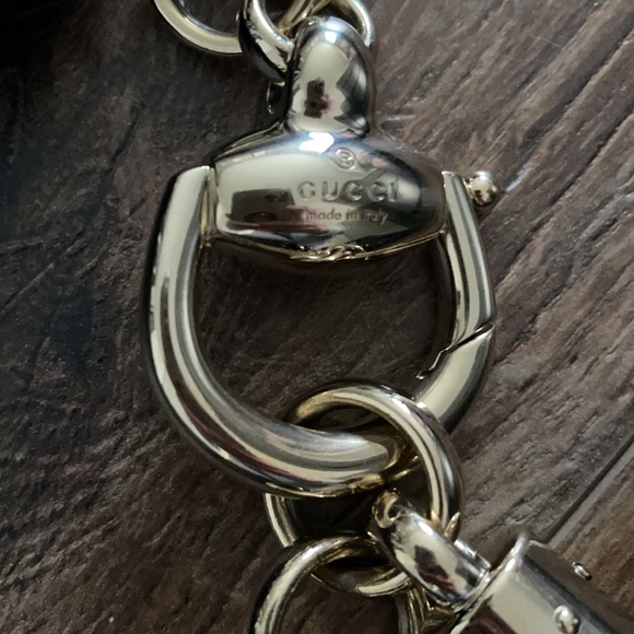 GUCCI Sienna Medium Black Leather Hobo Bag - Picture 8 of 9